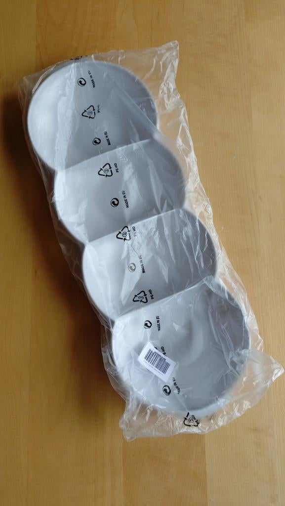 Tupperware tapasschaal laag (deksel) grijswit, Huis en Inrichting, Ophalen of Verzenden, Nieuw