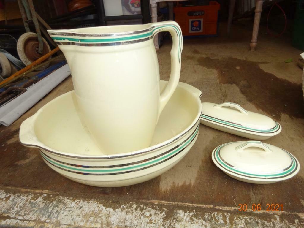 OUD LAVABO WAS SET, Ophalen of Verzenden