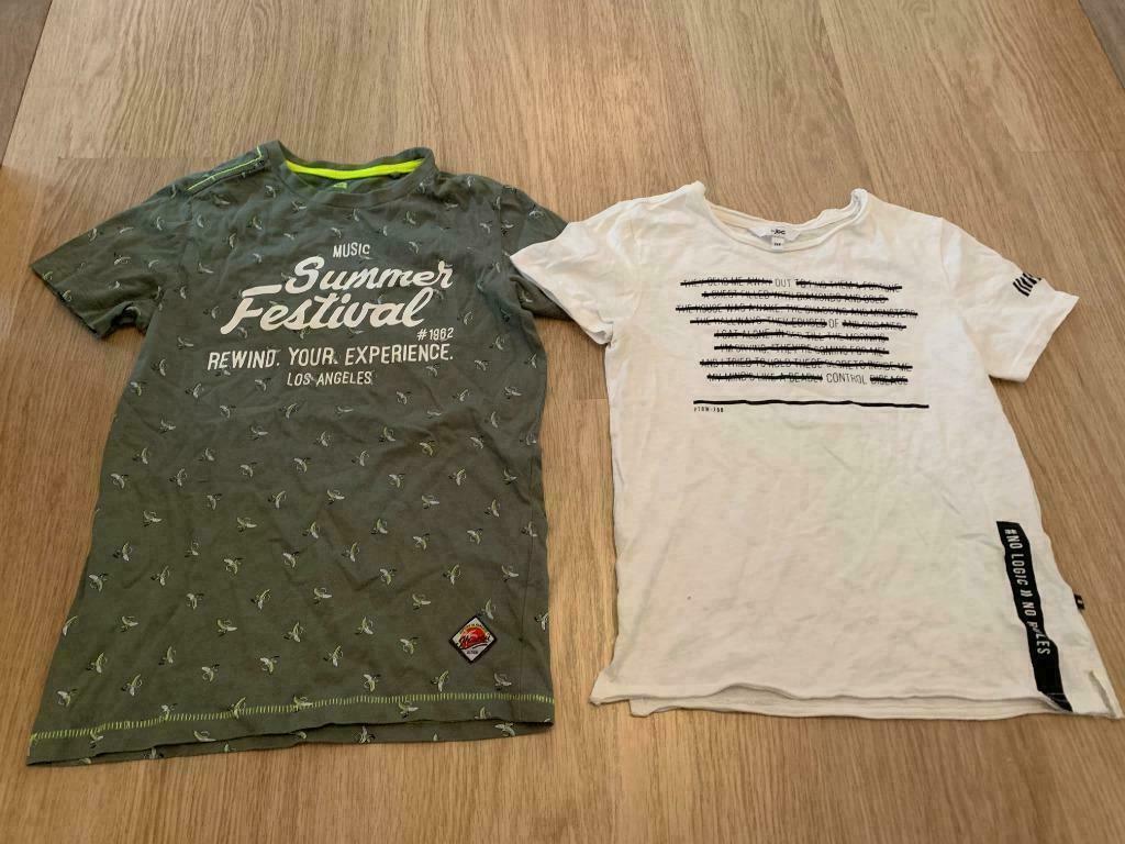 Set van 2 T-shirts maat 134, Ophalen of Verzenden, Zo goed als nieuw, Jongen, Shirt of Longsleeve