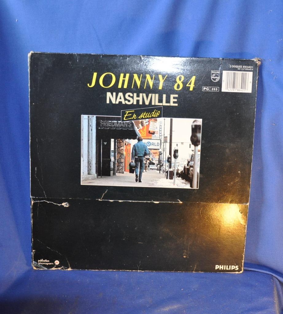 double vinyl 33 tour vintage hallyday 84 nashville   (x2048), Enlèvement ou Envoi, Utilisé, Pop rock
