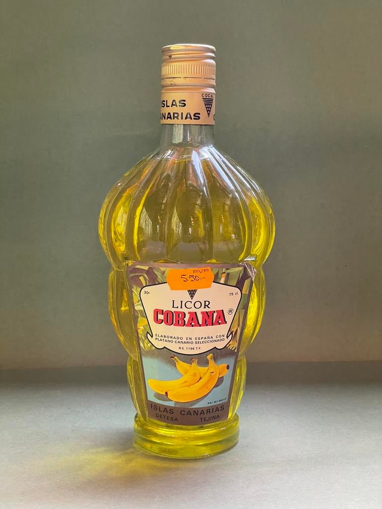 Bouteille de liqueur de banane Cobana — des îles Canaries, Collections, Enlèvement, Comme neuf