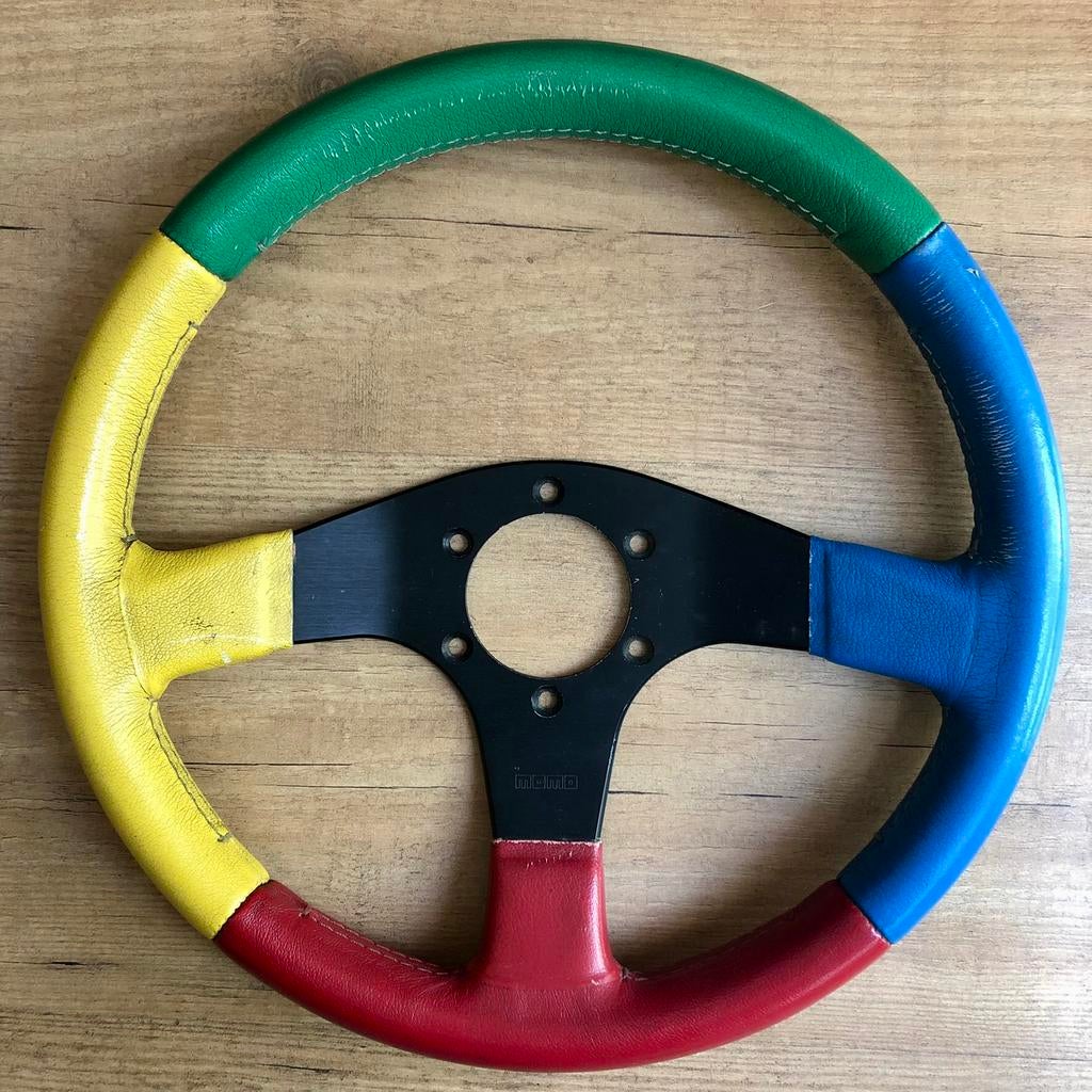 Momo Benetton Formula 1 Harlequin Leren Stuur 320MM VW Golf, Autos : Pièces & Accessoires, Commande, Alfa Romeo, Pièces américaines