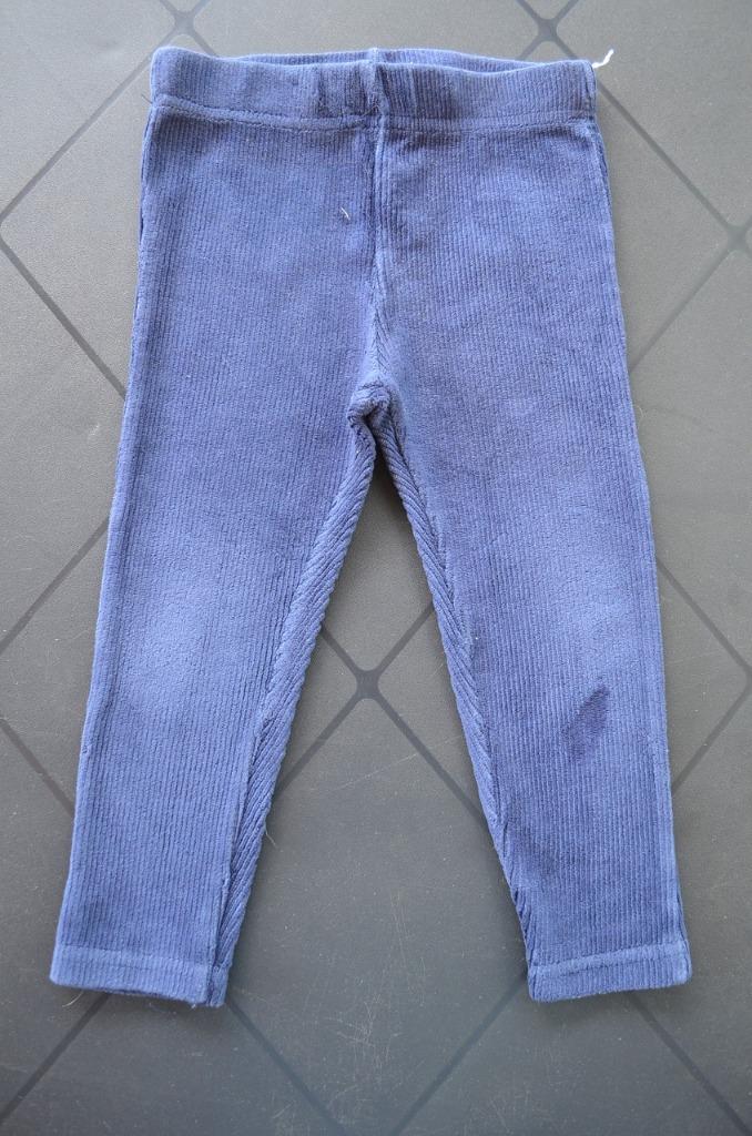 Broekje ribbelstof blauw maat 80, Kinderen en Baby's, Babykleding | Maat 80, Gebruikt, Broekje, Jongetje of Meisje, Ophalen of Verzenden