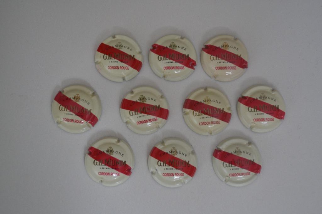 lot 10 capsules de champagne G.H. MUMM cordon rouge, Verzamelen, Ophalen, Gebruikt