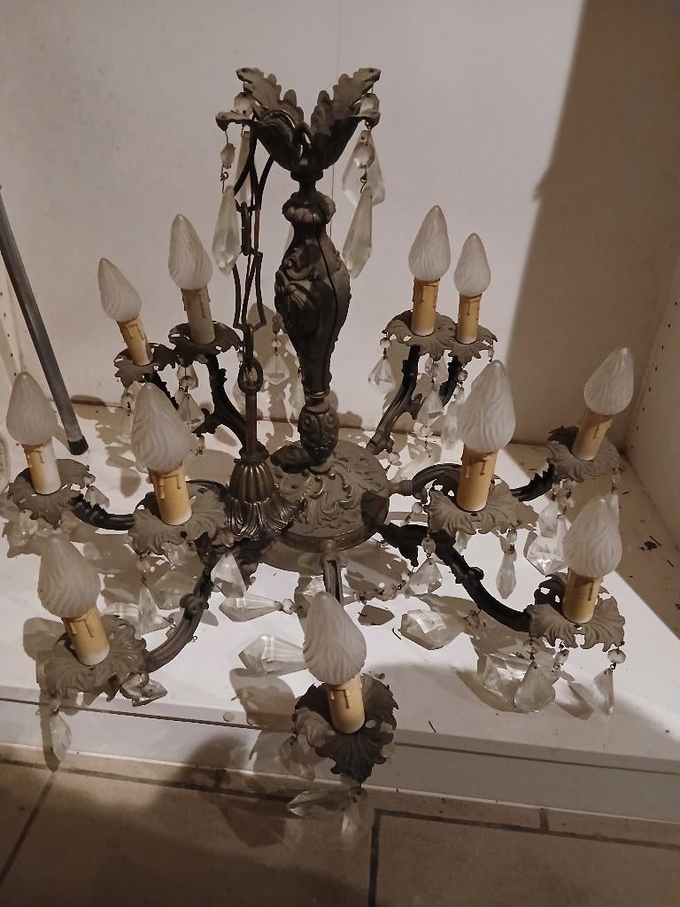 Lustre ancien, Antiquités & Art, Enlèvement ou Envoi, Bronze