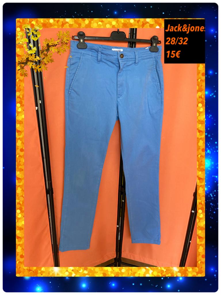 Chino broek 28/32. Jack&Jones, Blauw, Ophalen of Verzenden, Zo goed als nieuw, Jack and Jones