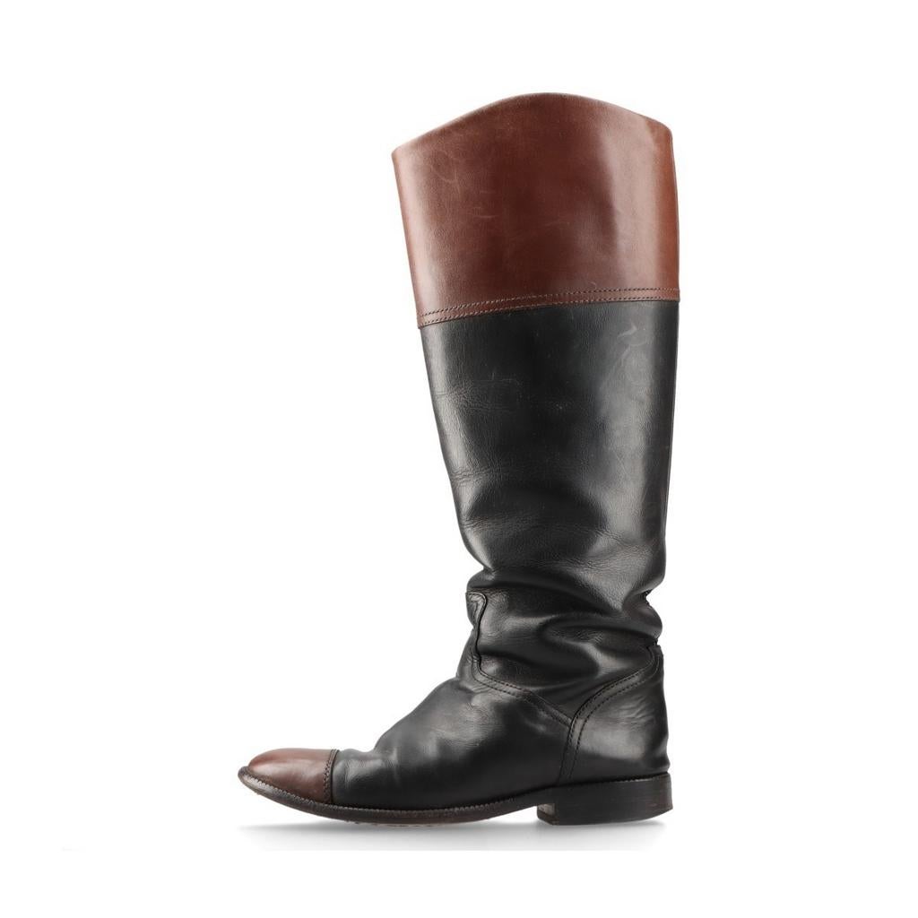 Chanel 37 laarzen, Verzenden, Gedragen, Bruin