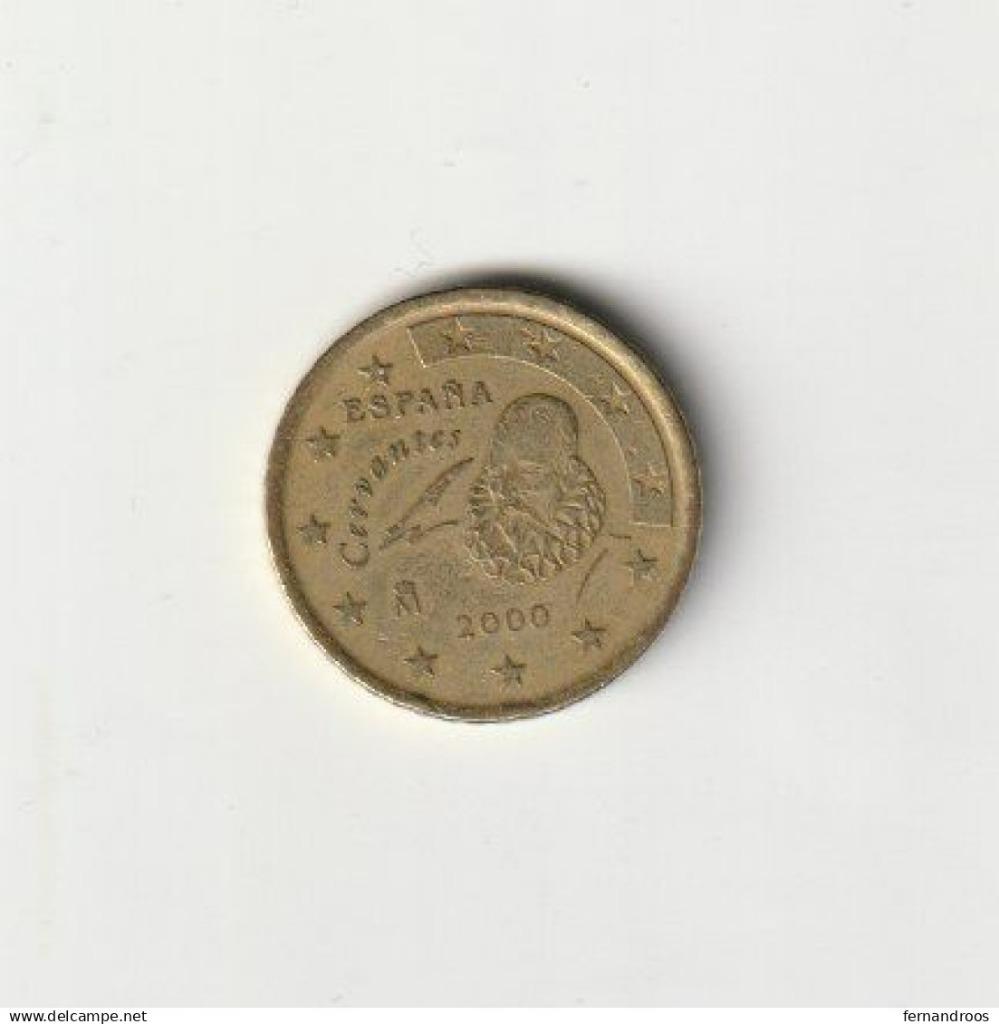 ESPAGNE 50 CENT EURO 2000, Enlèvement ou Envoi, Espagne, 50 centimes, Monnaie en vrac