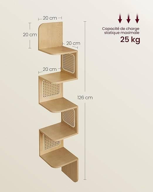 Étagère d'angle | Étagère flottante | LIVRAISON GRATUITE, Maison & Meubles, Neuf, -, VASAGLE, -