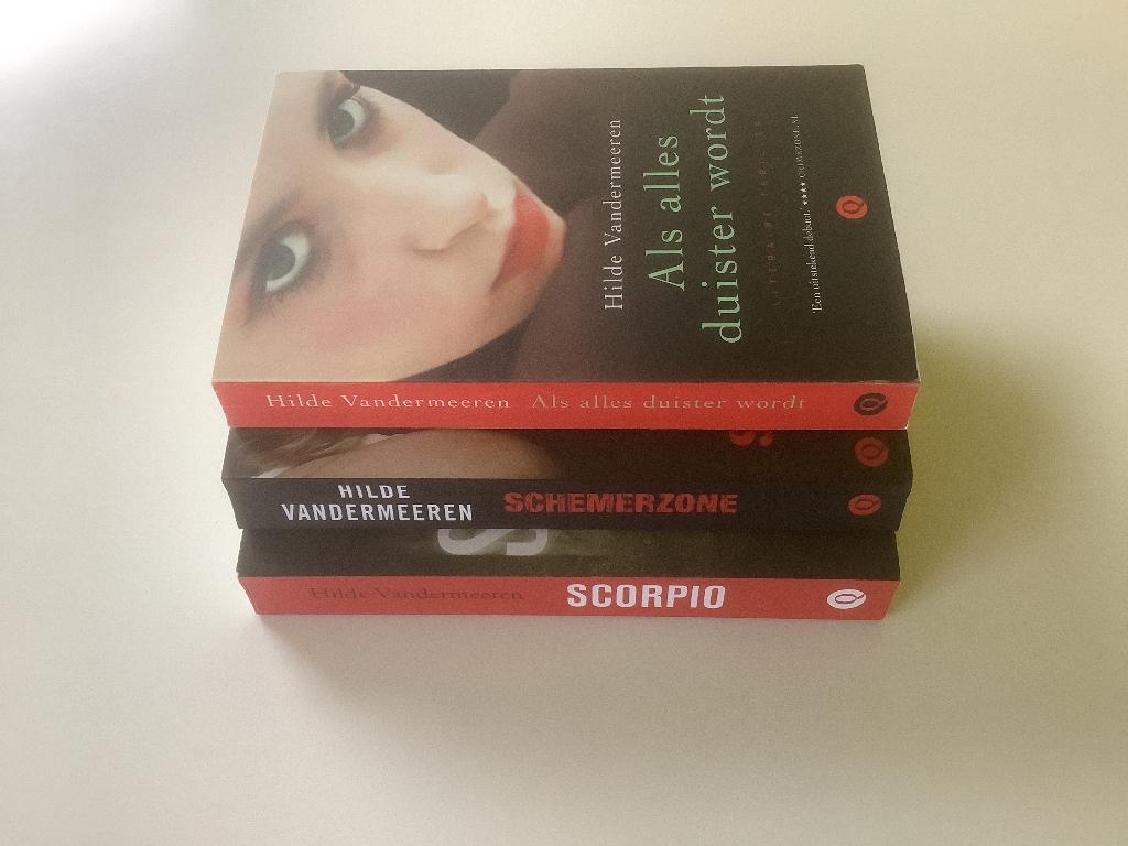 Hilde Vandermeeren - Scorpio/Schemerzone/Als alles duister, Ophalen, België, Hilde Vandermeeren, Zo goed als nieuw