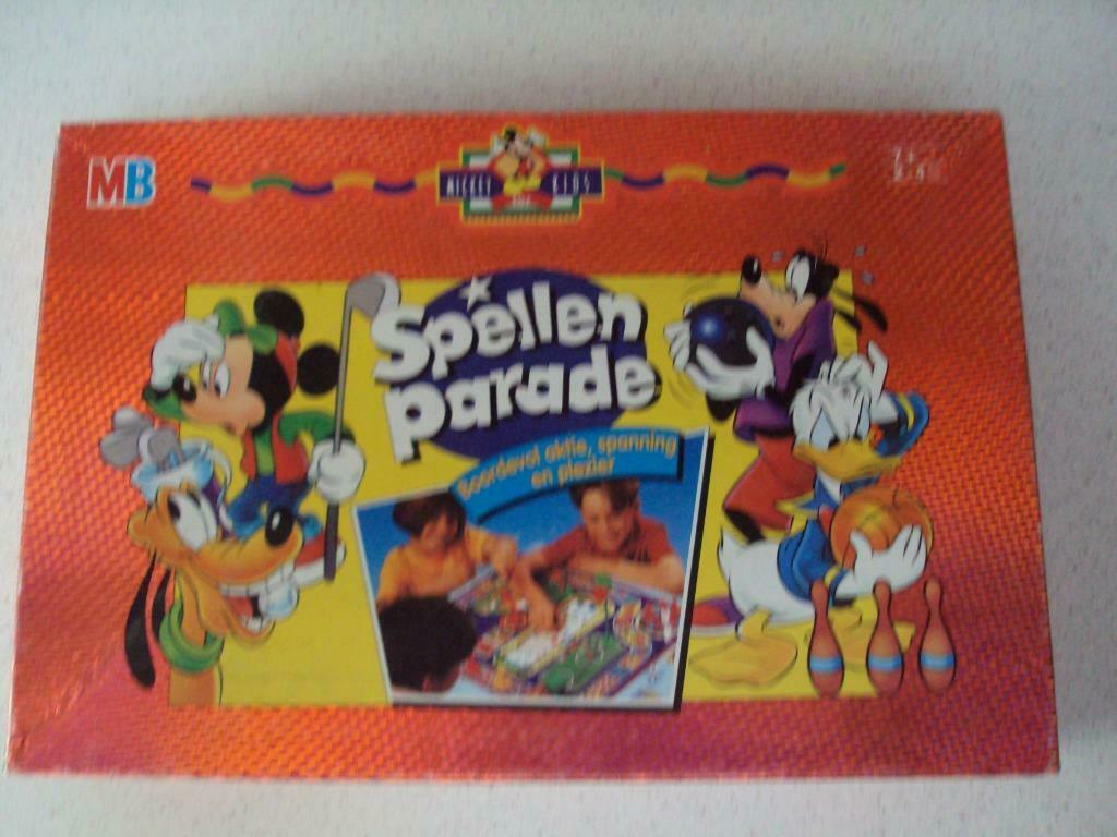 Vintage "Mickey & Kids Spellenparade" van MB, Hobby en Vrije tijd, Ophalen of Verzenden, Gebruikt