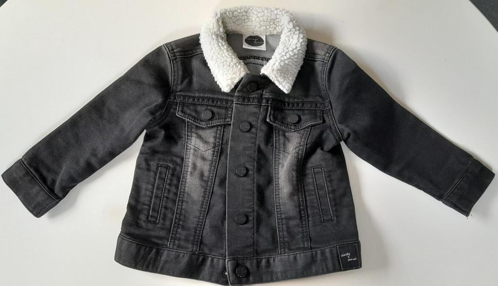 Jeansvest met pels van Sproet en Sprout maat 74/80, Ophalen