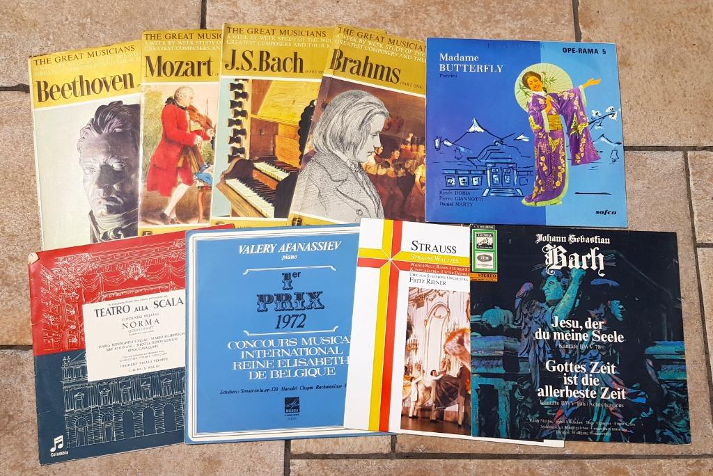 Lot de 9 disques vinyles 33T classique, CD & DVD, Enlèvement ou Envoi, Utilisé