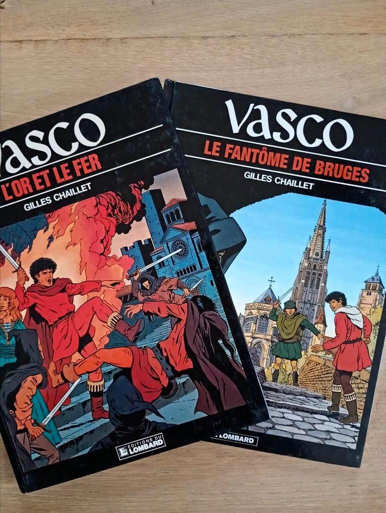 Lot 2 Vasco 1 15 Chaillet Re TBE, Gilles Chaillet, Plusieurs BD, Enlèvement ou Envoi, Utilisé