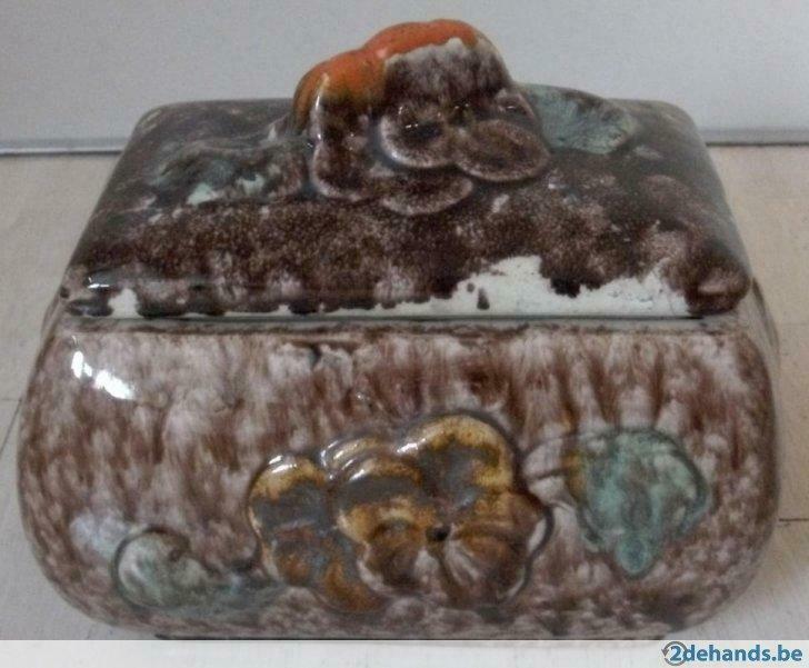 juwelenkistje / voorraadpot / opbergpot met deksel
