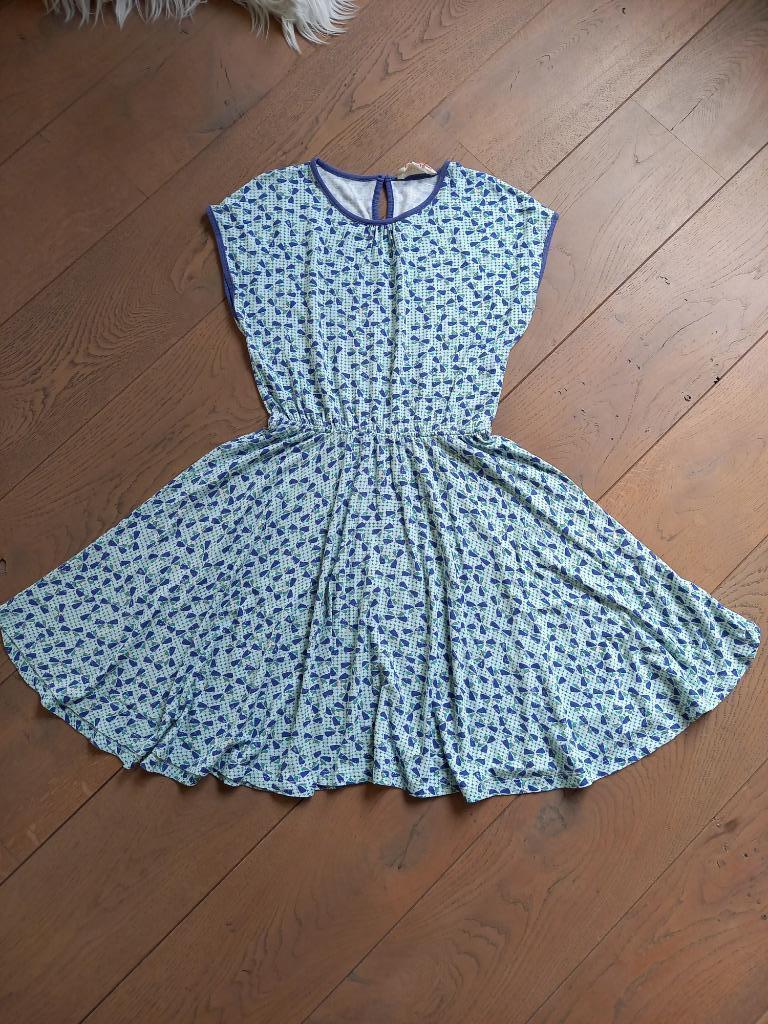 Maat 140 : kleedje Limon blauw, Kinderen en Baby's, Gebruikt, Meisje, Ophalen of Verzenden, Jurk of Rok