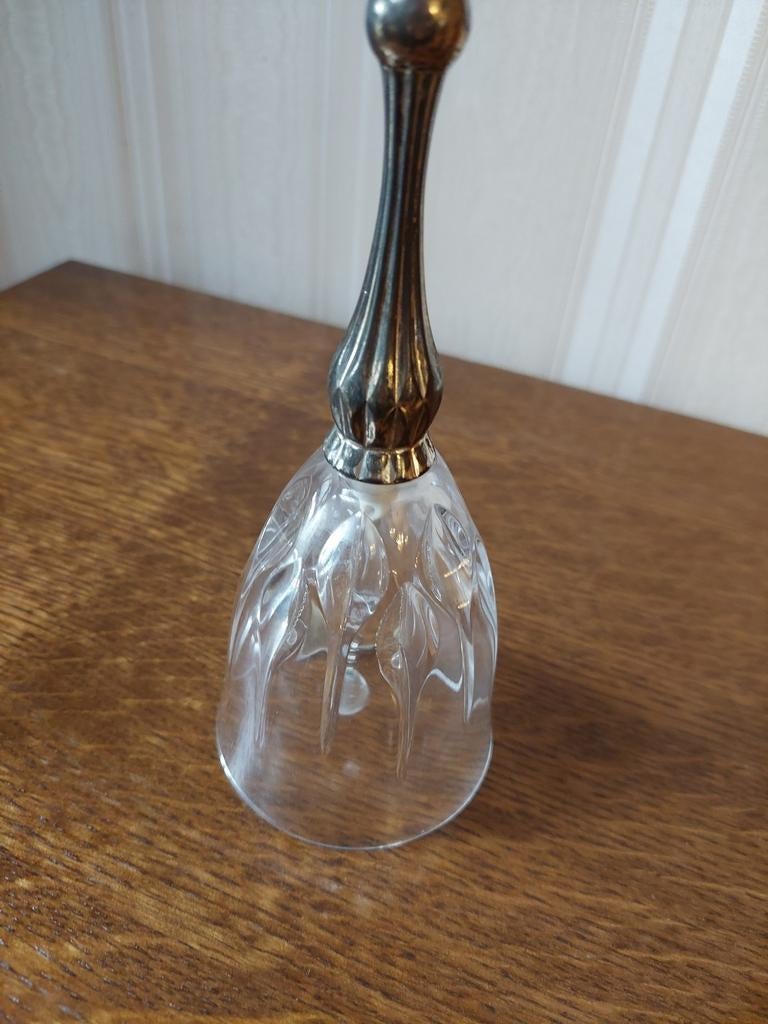 antieke bel in kristal, Antiek en Kunst, Antiek | Glaswerk en Kristal, Ophalen of Verzenden