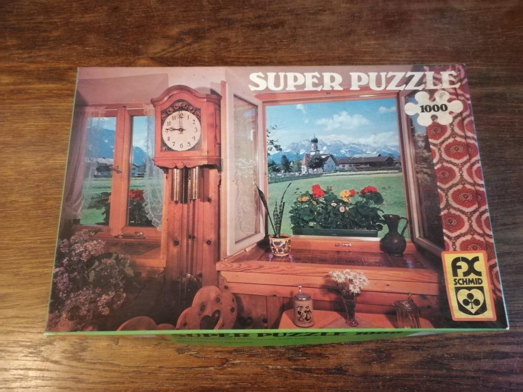Puzzel Schmid 1000 stukjes Bauernstube mit Alpenblick, Hobby en Vrije tijd, Ophalen of Verzenden, 500 t/m 1500 stukjes, Gebruikt