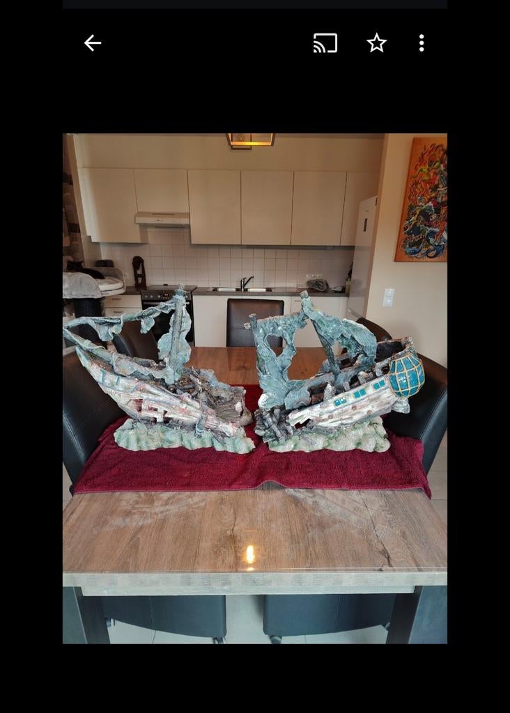 120 CM groot Piratenschip, Ophalen, Gebruikt