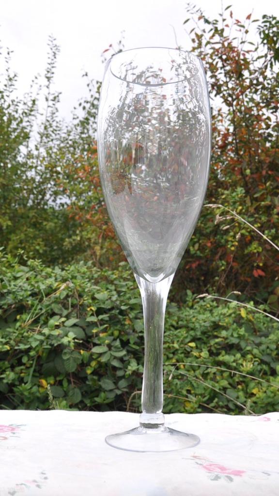 grand vase de 50cm forme flute champagne, Enlèvement ou Envoi