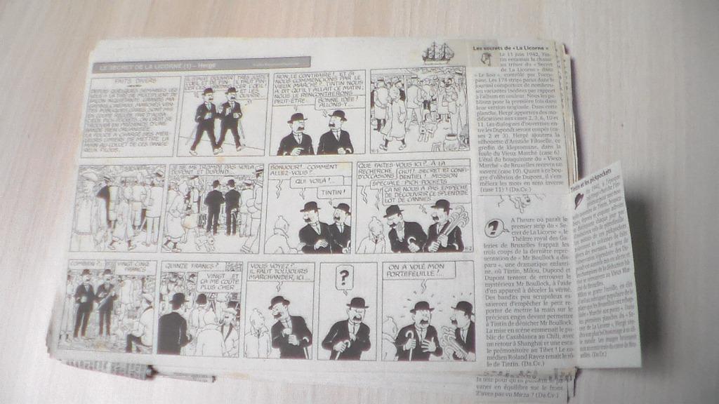 Tintin , le secret de la licorne, Enlèvement, 1980 à nos jours, Coupure(s)