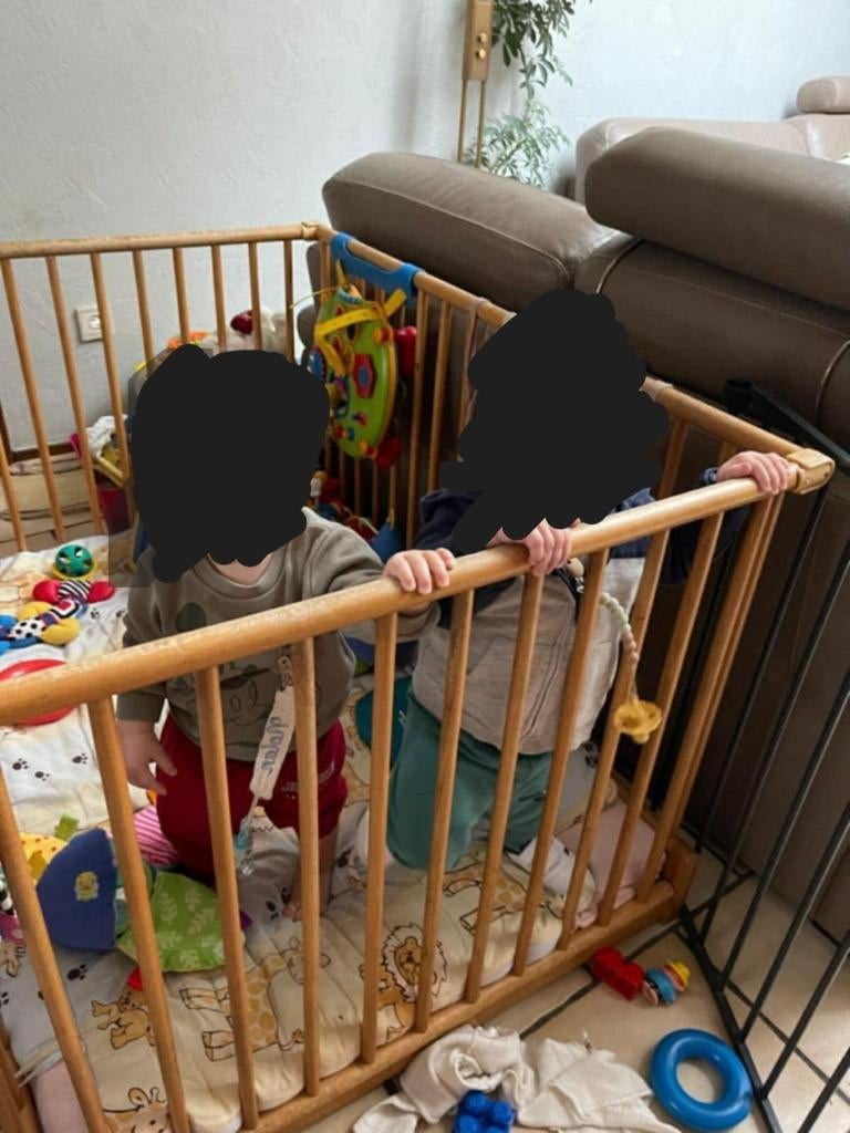 groot baby park voor een tweeling (110x90cm), Kinderen en Baby's, Ophalen, Gebruikt, Rechthoekig, In hoogte verstelbaar