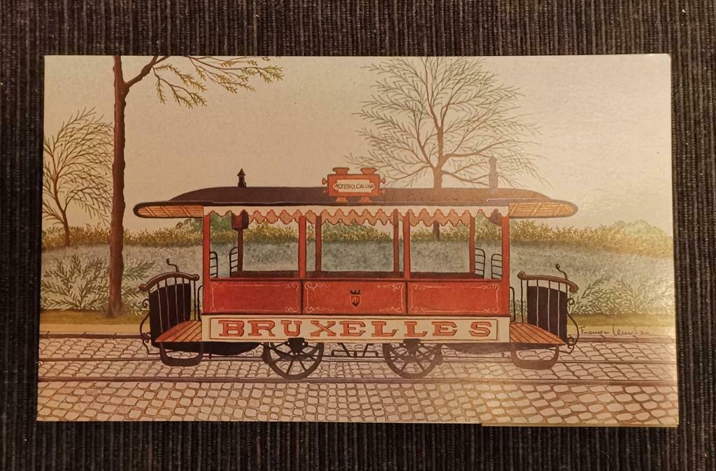 Feuillet timbre tram à chevaux, Enlèvement ou Envoi