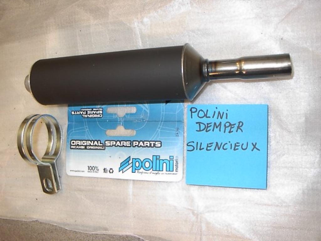 Honda Camino : silencieux Polini, raccord 18 mm avec support, Enlèvement, Neuf, Pot d'échappement, Honda Camino