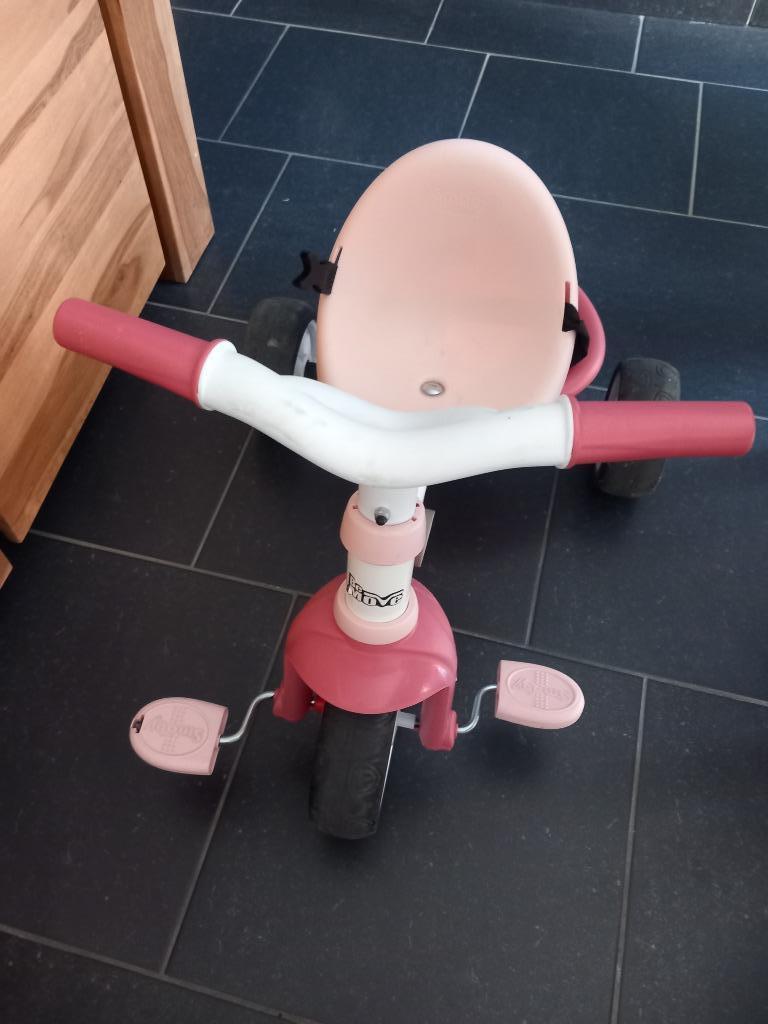 Smoby tricycle comfort rose, Enlèvement, Utilisé, Tige de poussée