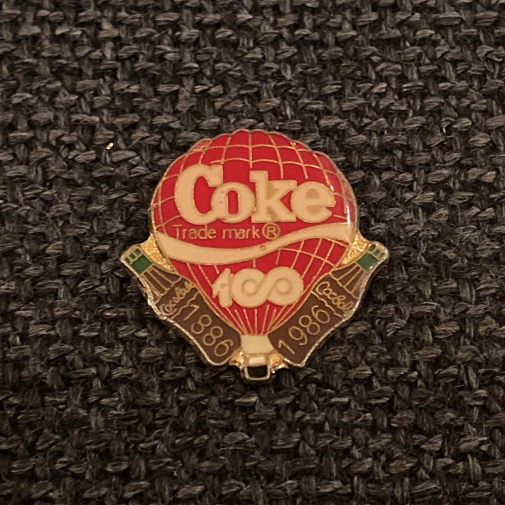 PIN - COCA COLA - COKE - LUCHTBALLON, Envoi, Utilisé, Marque, Insigne ou Pin's
