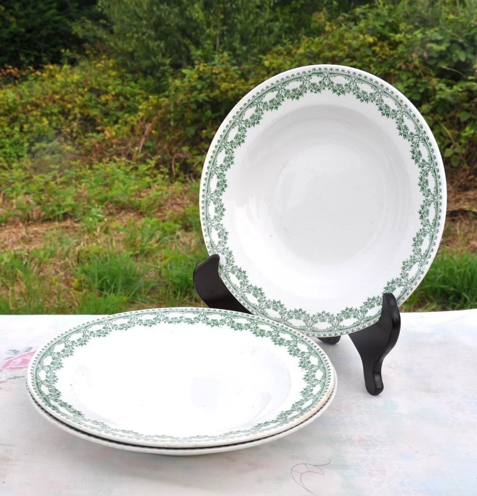 3 assiettes creuses boch carlotta, Enlèvement ou Envoi