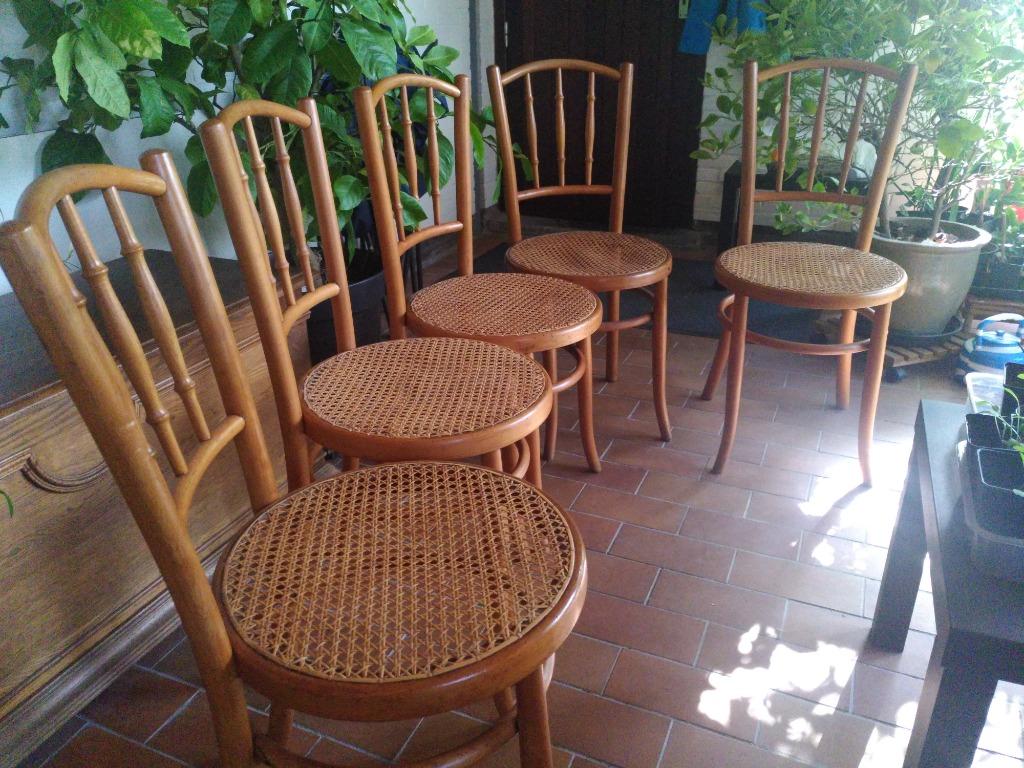 5 antieke houten stoelen, Antiek en Kunst, Ophalen