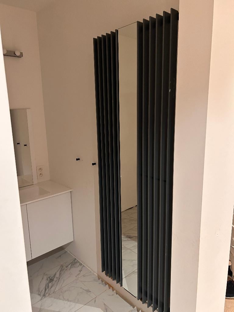 Handdoekradiator zwart, Doe-het-zelf en Bouw, Verwarming en Radiatoren, Ophalen, Gebruikt, Hoog rendement (Hr), Radiator