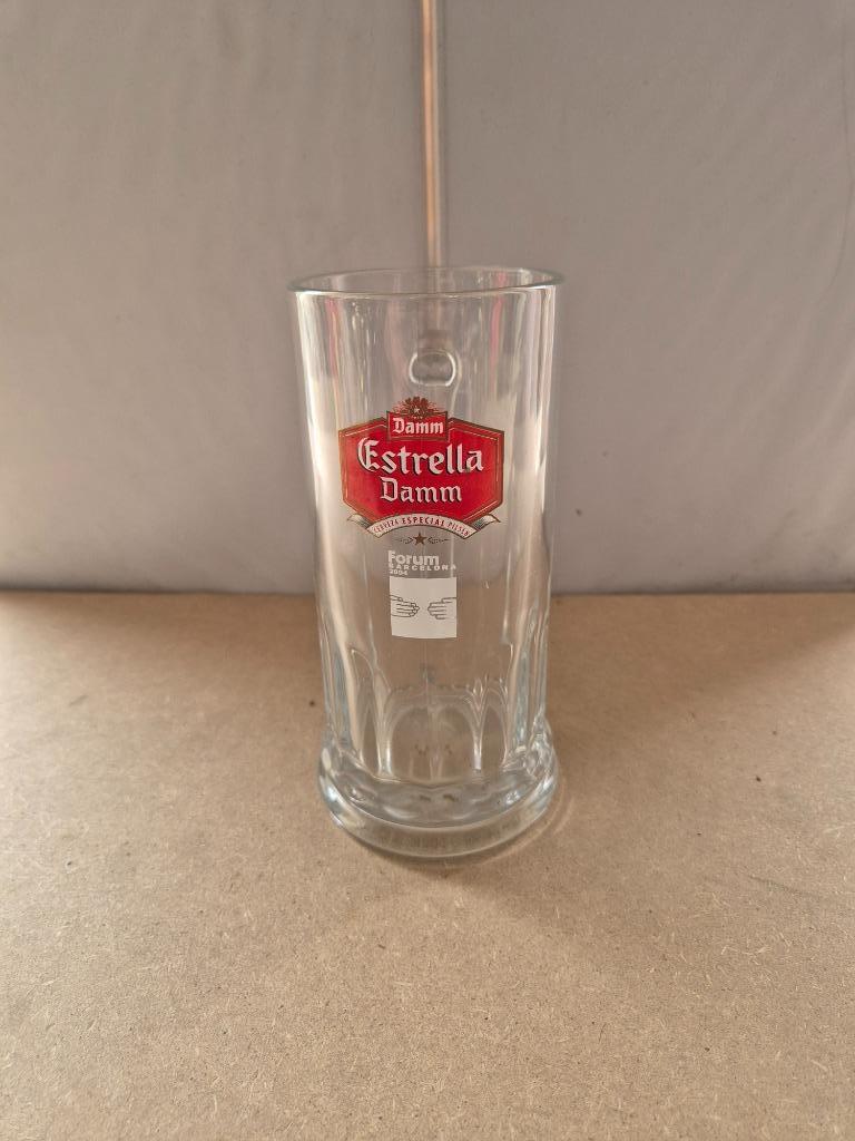 Chope Estrella Damm (modèle 2), Enlèvement ou Envoi, Utilisé, Chope(s), Autres marques