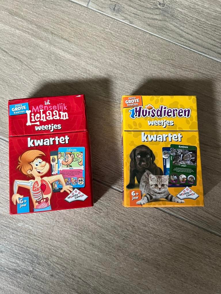 2 kwartetspellen van Identity Games, Ophalen of Verzenden, Zo goed als nieuw