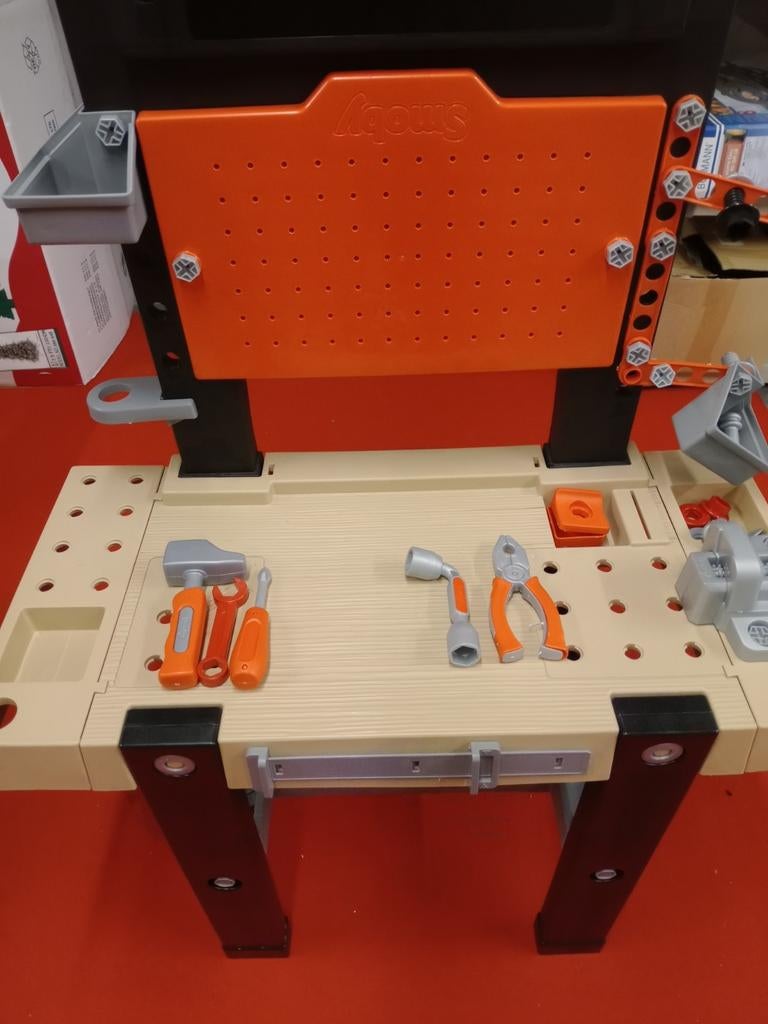 Speelgoed werkbank Smoby Black & Decker, Ophalen, Zo goed als nieuw