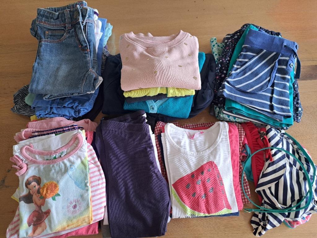 Pakket zomerkleding meisjes - mt 98, Enlèvement ou Envoi, Utilisé, Taille 98