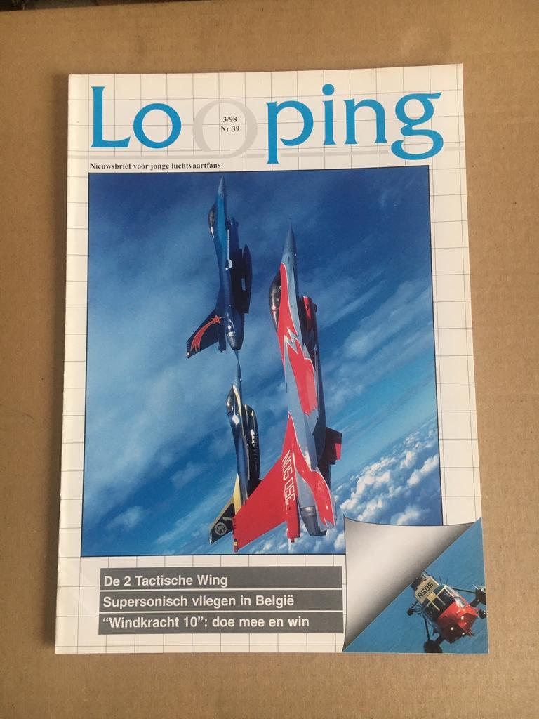 Looping :  Nieuwsbrief voor jonge luchtvaartfans - 3/98., Verzamelen, Luchtvaart en Vliegtuigspotten, Ophalen of Verzenden, Nieuw