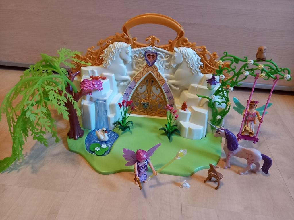 Playmobil 5208 Eenhoorn koffer met magisch sprookjesland, Kinderen en Baby's, Speelgoed | Playmobil, Ophalen of Verzenden