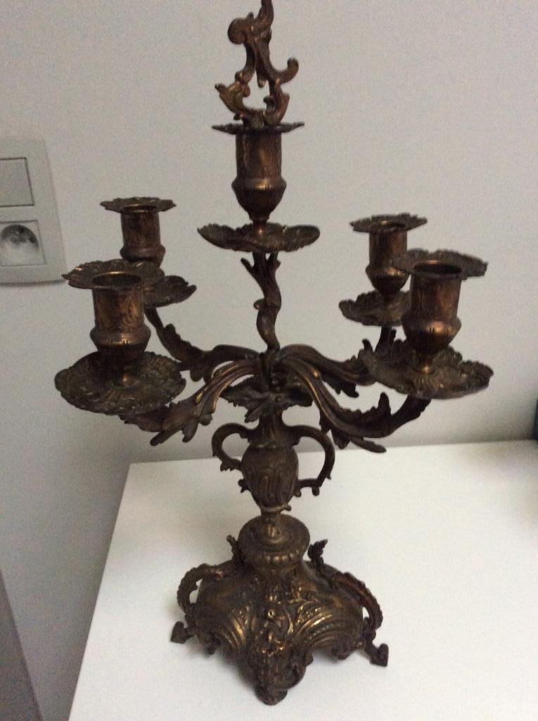 Kandelaar in brons, Ophalen, Koper of Brons