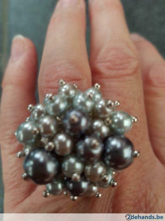 Ring met parels, Ophalen of Verzenden, Nieuw, Overige materialen