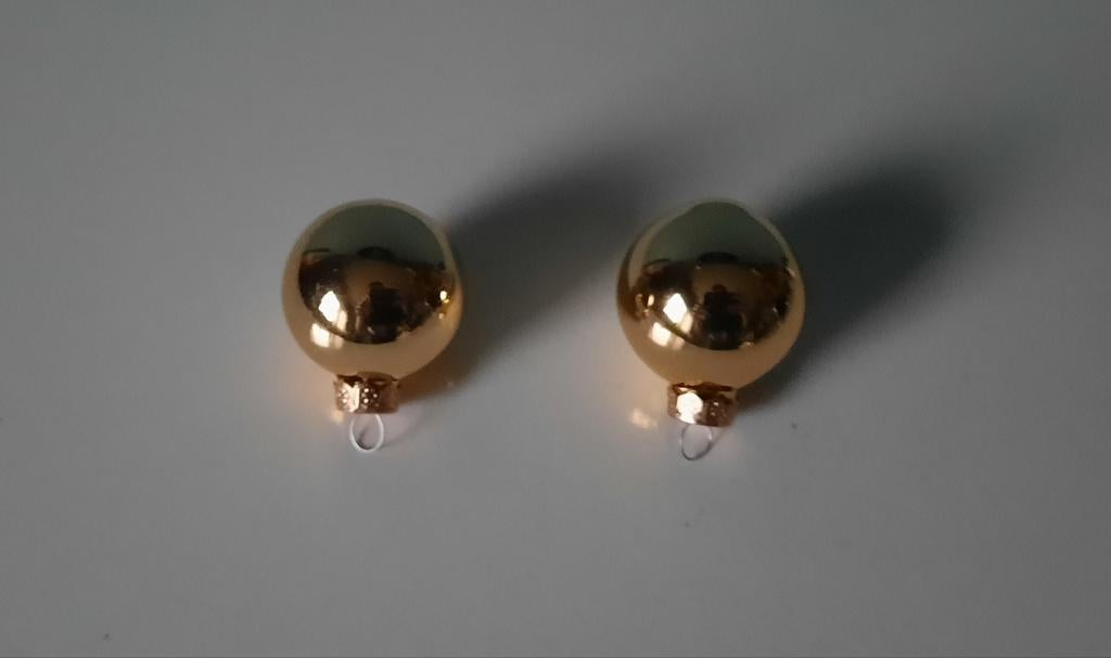 2 kerstballen, Ophalen of Verzenden, Zo goed als nieuw