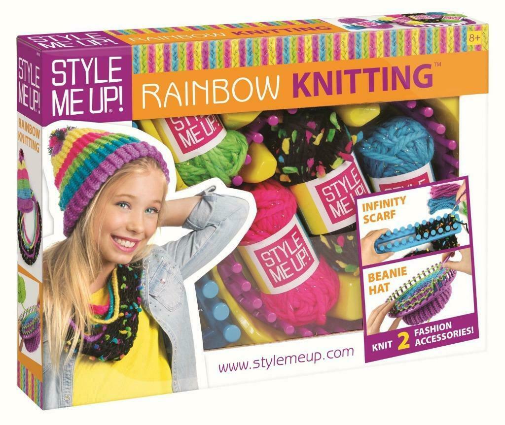 Style Me Up Rainbow Knitting breiset sjaal en muts, Enlèvement ou Envoi, Découverte