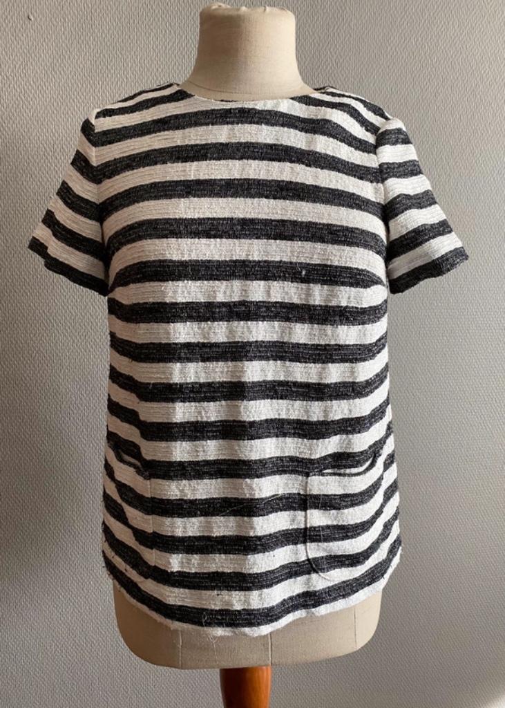 Gestreept topje Massimo Dutti maat S, Massimo Dutti, Verzenden, Korte mouw, Maat 36 (S)