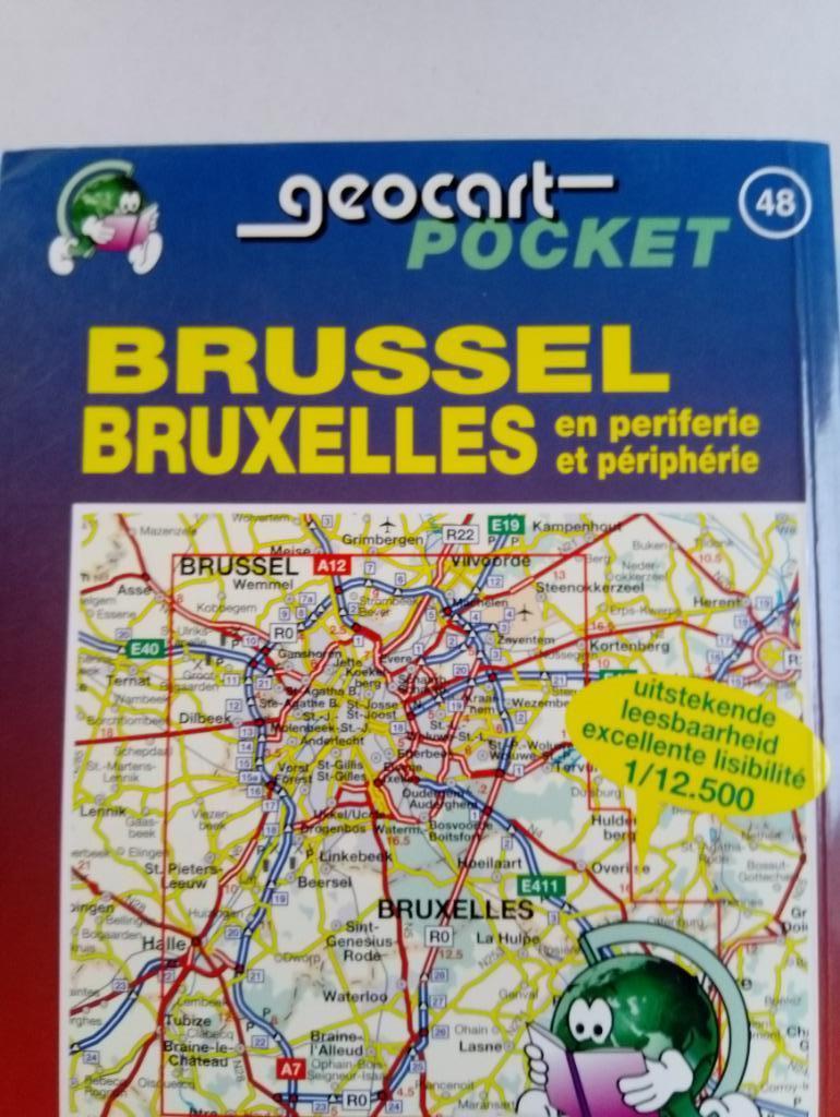 🇧🇪Brussel en periferie -  48 -- Stratenboek - Geocart, Boeken, Atlassen en Landkaarten, Gelezen, Ophalen of Verzenden, Landkaart