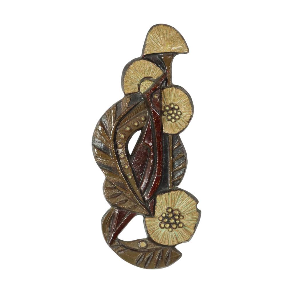 Bloemen Sculptuur Kunstwerk Paul Vermeire Perignem 47cm, Enlèvement ou Envoi