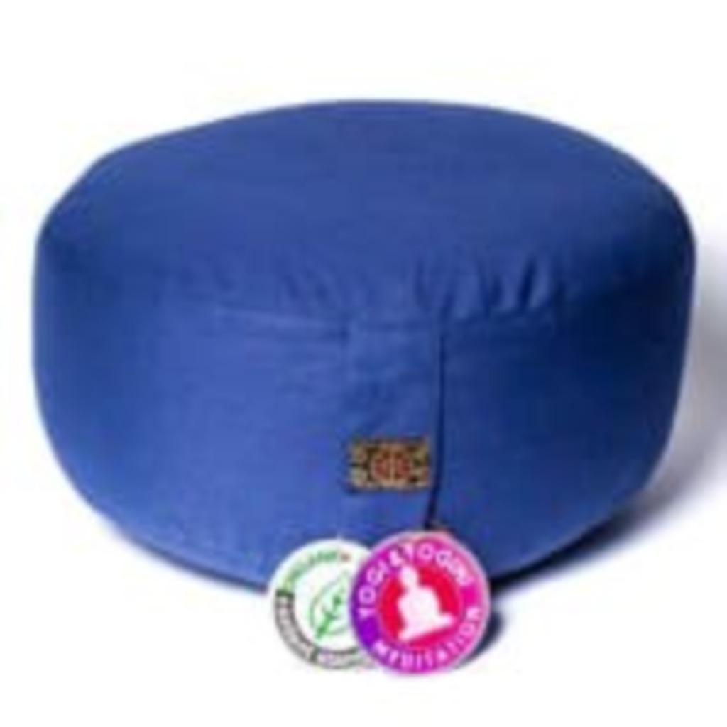 meditatiekussen blauw bio katoen, Ophalen of Verzenden, Nieuw