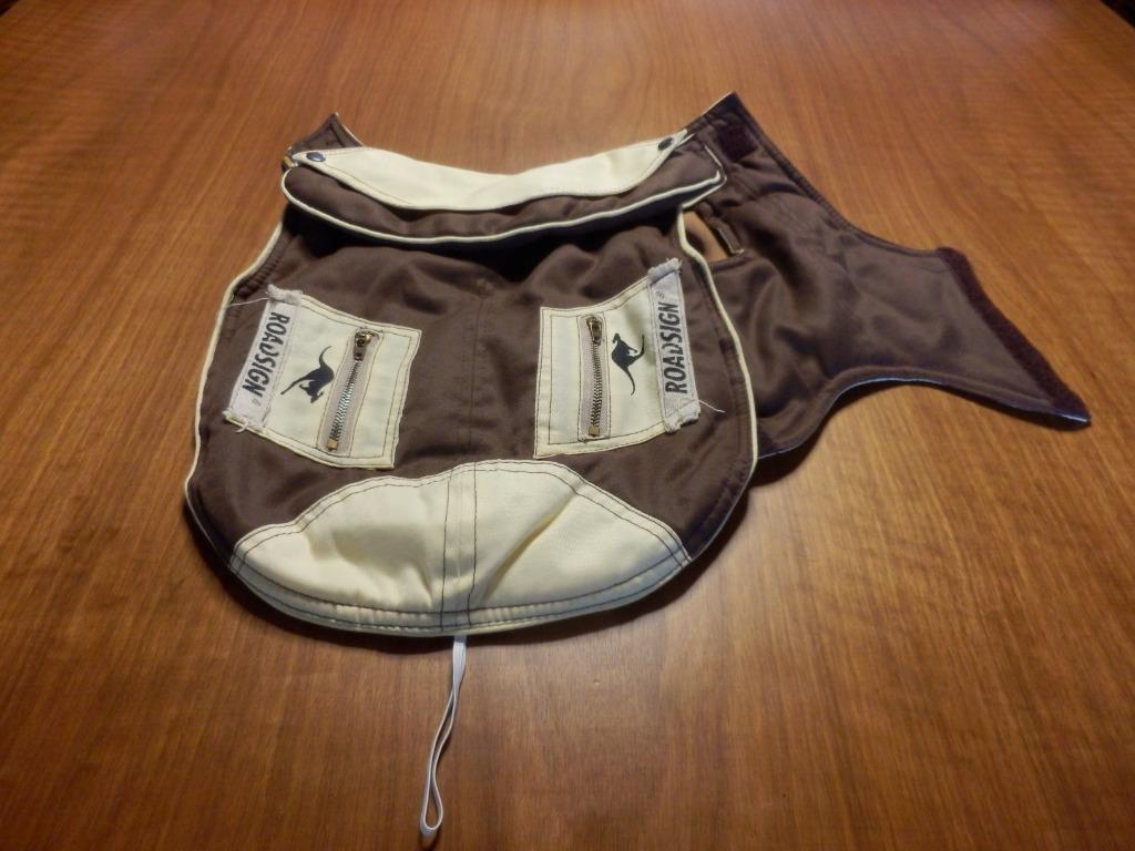 (36)- manteau petit chien t.M beige brun, Animaux & Accessoires, Enlèvement ou Envoi, Comme neuf, Manteau pour chien