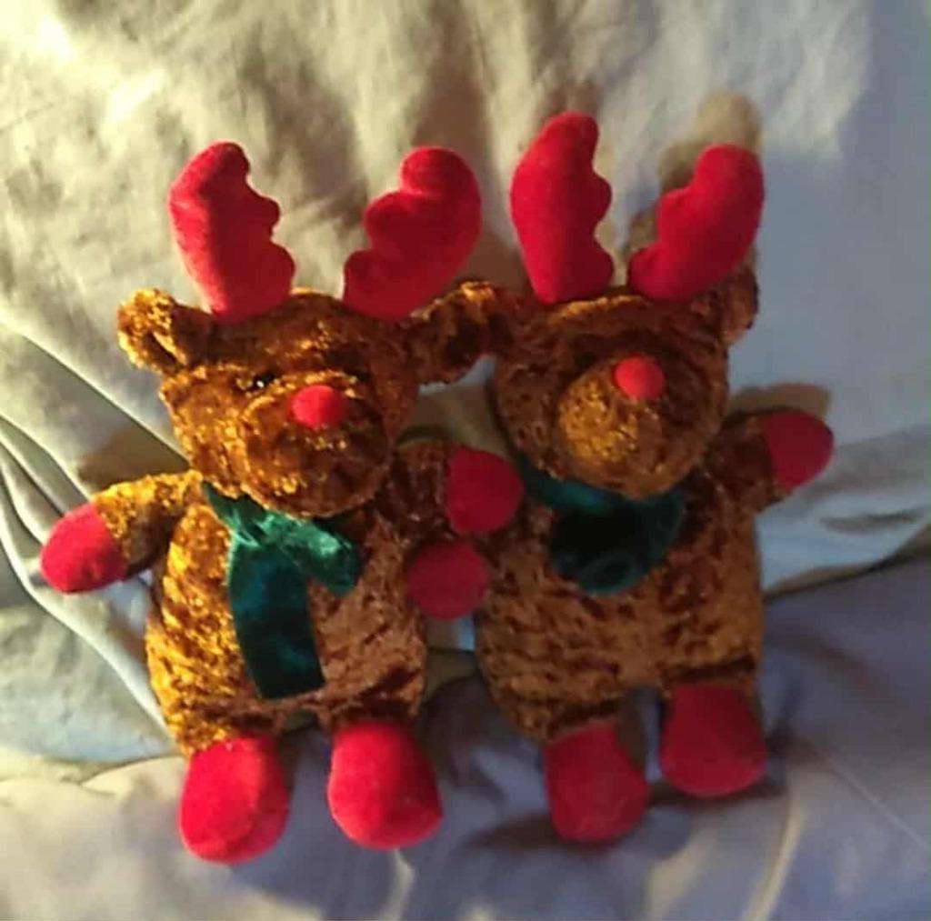 rendier knuffel met groen sjaaltje, Ophalen of Verzenden