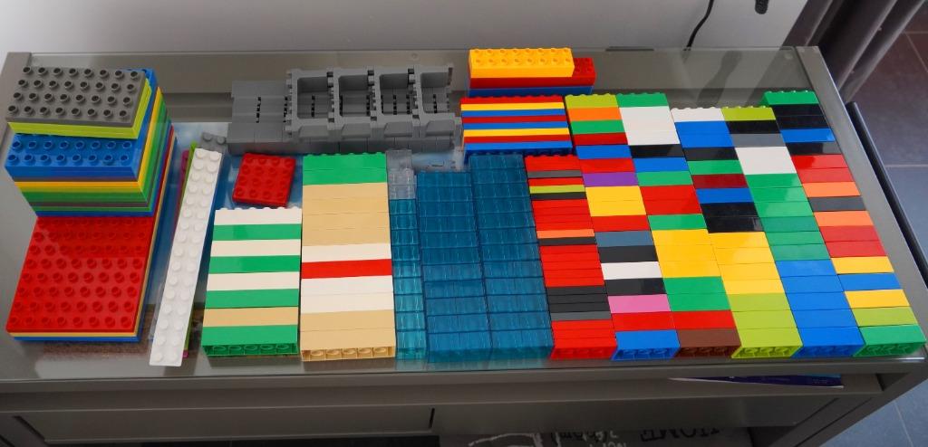 DUPLO briques + plaques, plus de 9 kg !, Ophalen, Zo goed als nieuw, Duplo